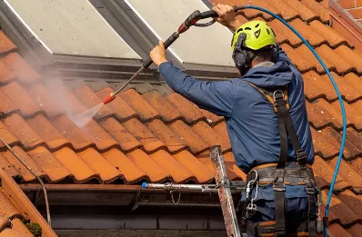 Démoussage et hydrofuge de toiture à Bécourt